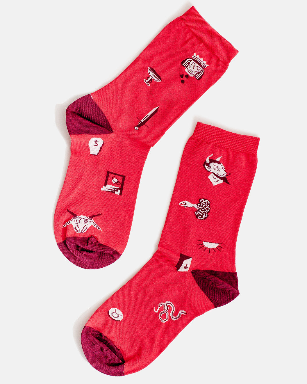 Red Occult Sock